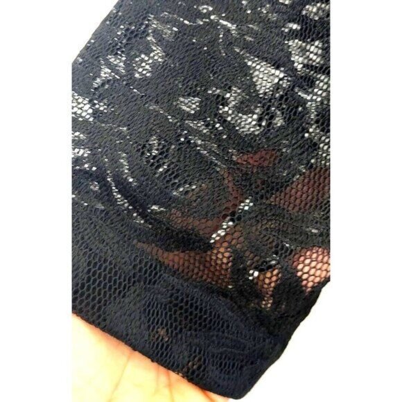 BCBGMaxAzria Ceara Mini Dress 2 Black Lace Cocktail Short Sleeve LBD NEW - Picture 8 of 11